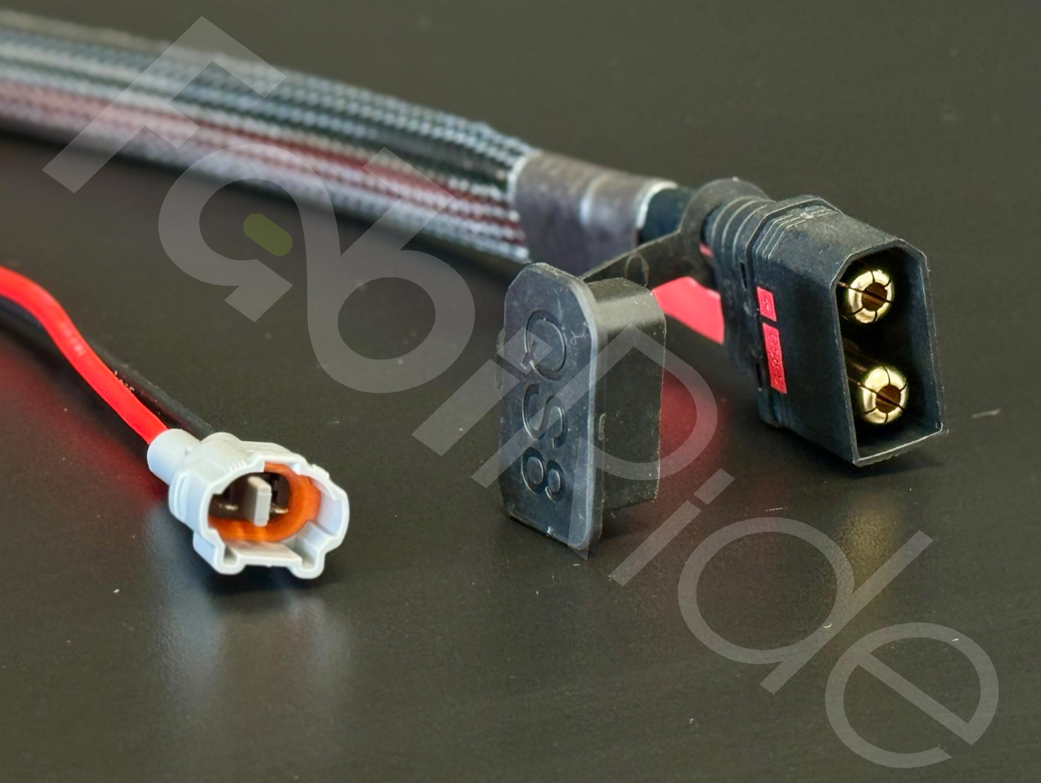 QS8 6 AWG power harness for Sur-Ron Light Bee battery to controller