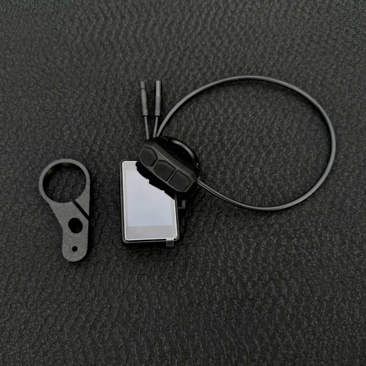 Bar remote resting on the display