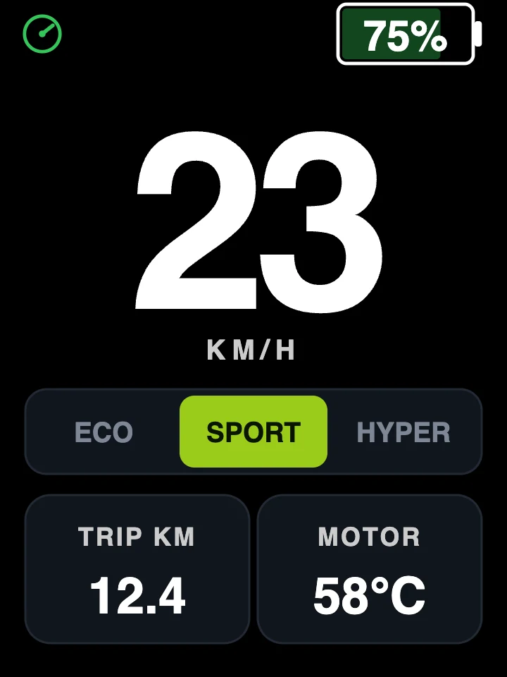 Dash Pro speed prietaisų skydelio ekranas