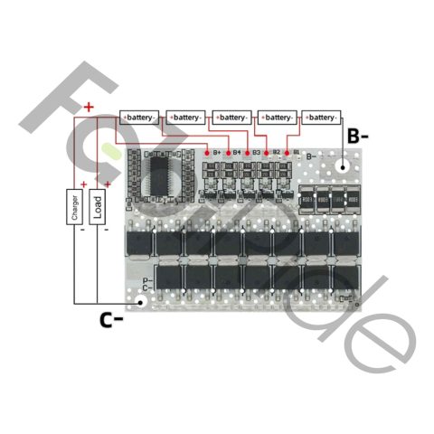 BMS 5S 18V 100A protection board for Li-ion and Li-Po battery packs