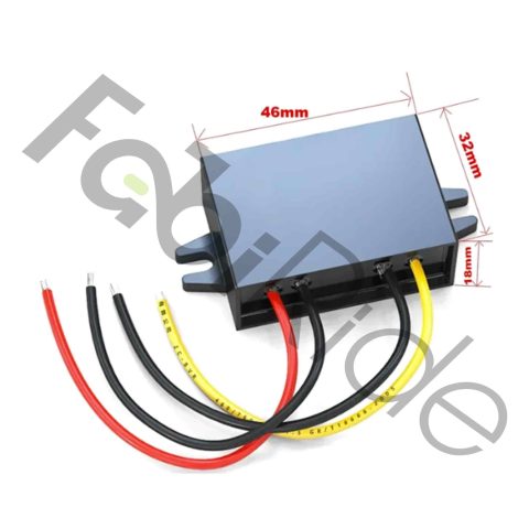 20V-84V to 12V 5A DC-DC converter with IP67 sealed housing