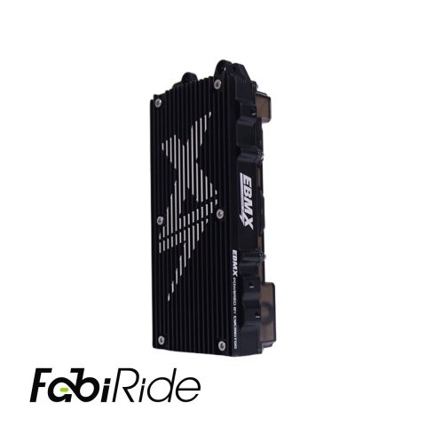 EBMX X-9000 V3 controller with black CNC heatsink for Talaria Sting and Sur-Ron