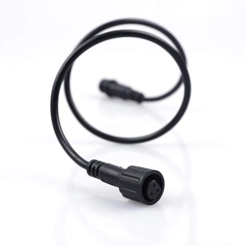 Higo 3 pin speed sensor extension cable with black flexible insulation