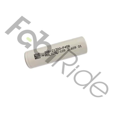 Molicel P45B 21700 cell 4500mAh 45A Li-ion INR flat top