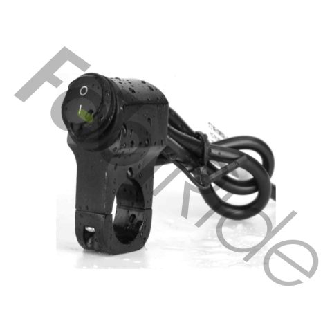 2-position handlebar switch with rubber boot rated 100V 8A