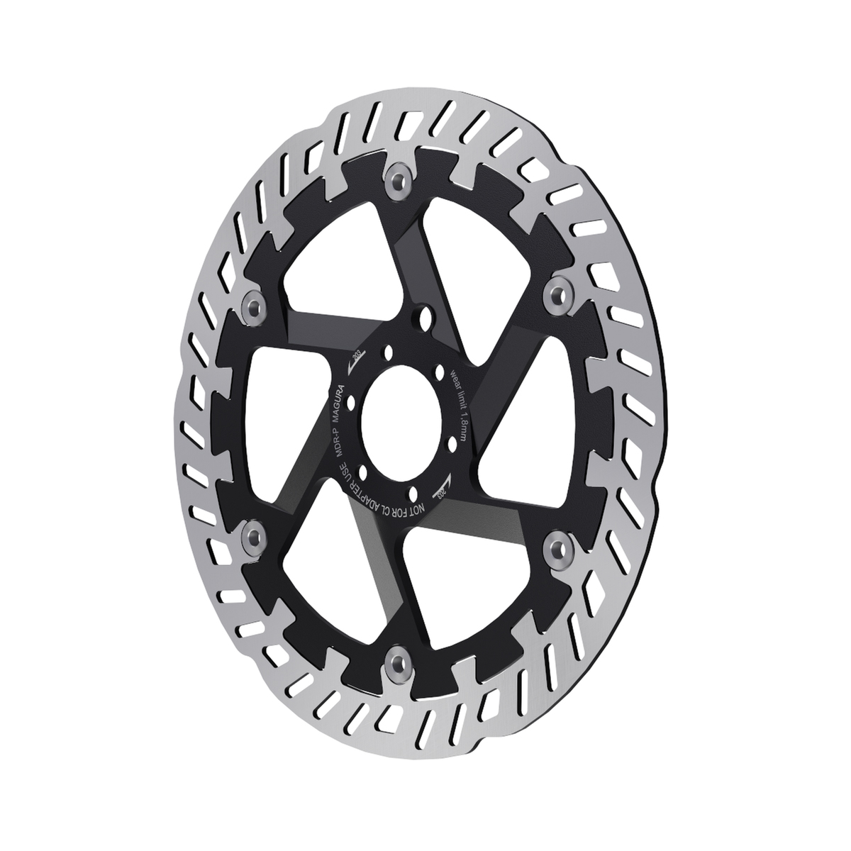 Magura 220mm brake rotor with Dovetail Interlink two-piece steel construction