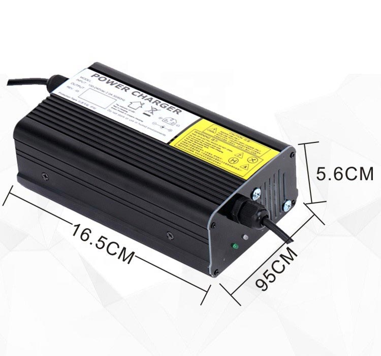 13s Li-ion charger with integrated cooling fan for 54.6 V charging