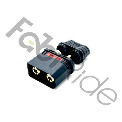 QS8 male connector with 8 mm gold-plated copper alloy contacts