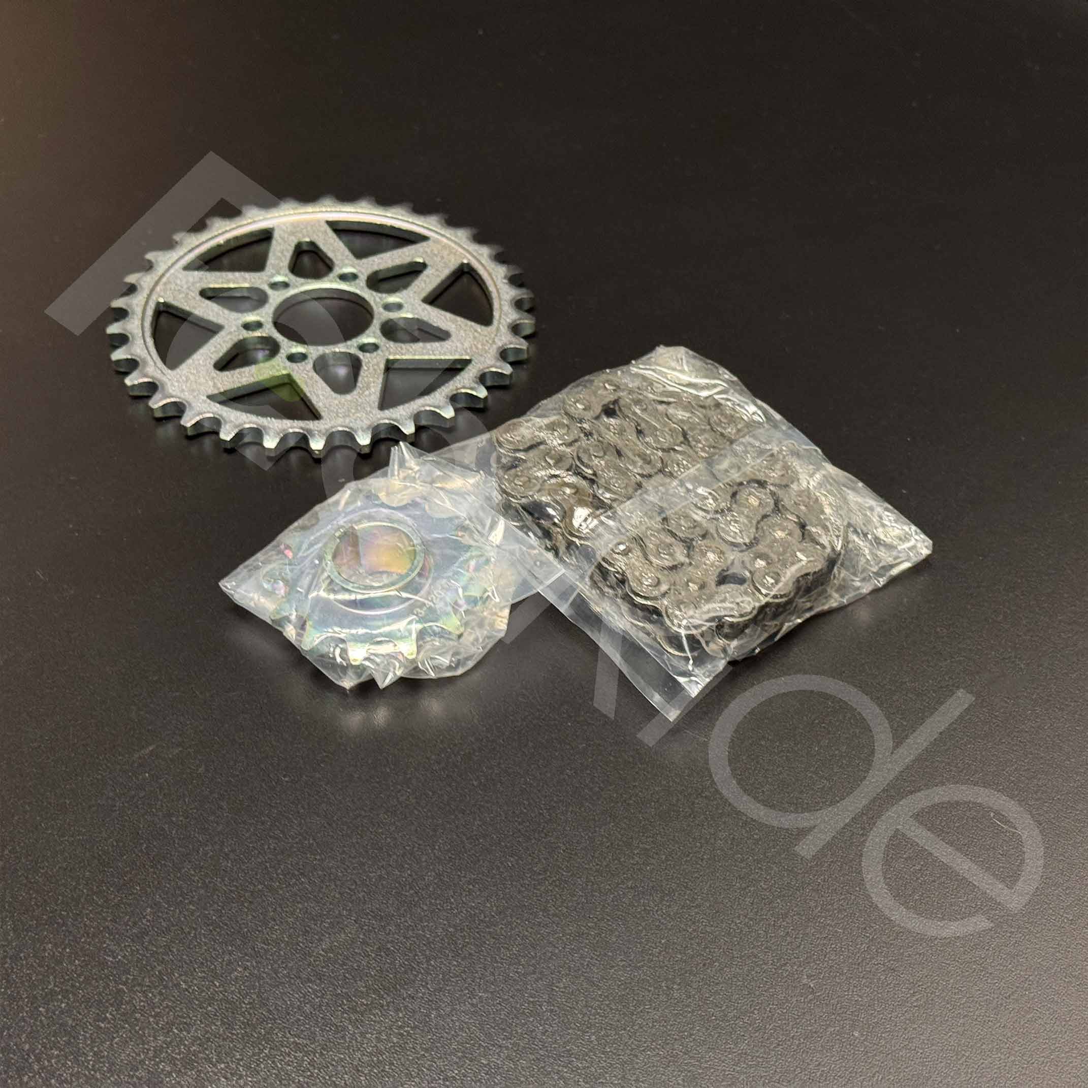 13-tooth motor sprocket and 30-tooth reduction shaft sprocket for Sur-Ron Light Bee L1E and X