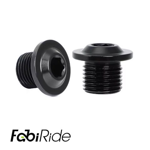 Front axle nut caps for SurRon Light Bee and Talaria in black anodised aluminium