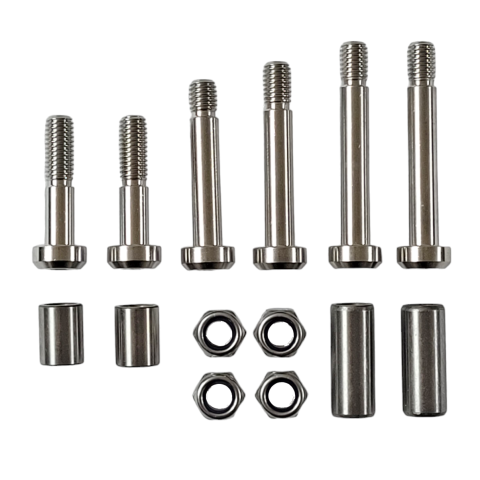 Sur-Ron Light Bee rear suspension bolt kit in hardened steel with anti-corrosion coating