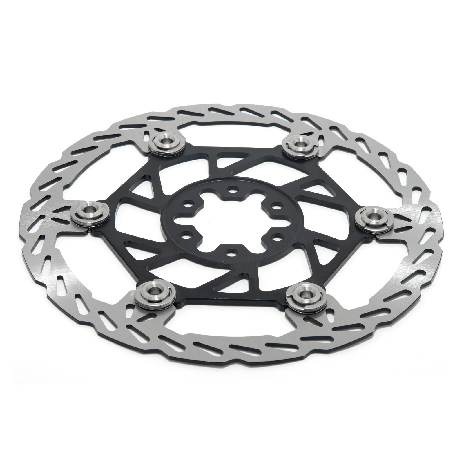Steel 250mm brake rotor with cooling holes for electric dirt bikes