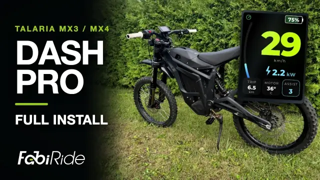 Dash Pro on a stock Talaria Sting, fitted step by step