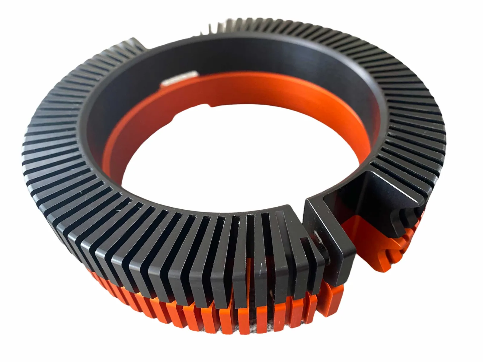 Aluminium motor cooling radiators for the INOKIM OX and OXO in black and orange